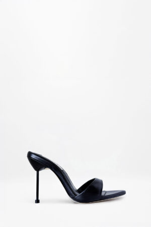 NAOMI BLACK MULE SANDALS